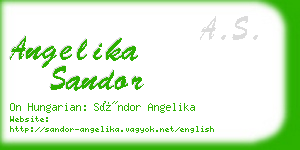 angelika sandor business card